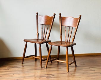 1 of 3 vintage Dutch sculptural brutalist oakwood chairs, by Meeuwis 1960s
