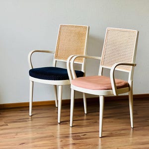 1 of 6 Antique Rare Thonet Bentwood Armchair, 1920s 811 F Prague Chair by Josef Hoffmann for Thonet