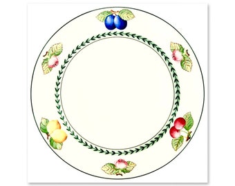 6PCS Set Villeroy & Boch Dampierre by VILLEROY and BOCH French Garden Easy Collection Discontinued Piece Ontbijtbord 21 cm