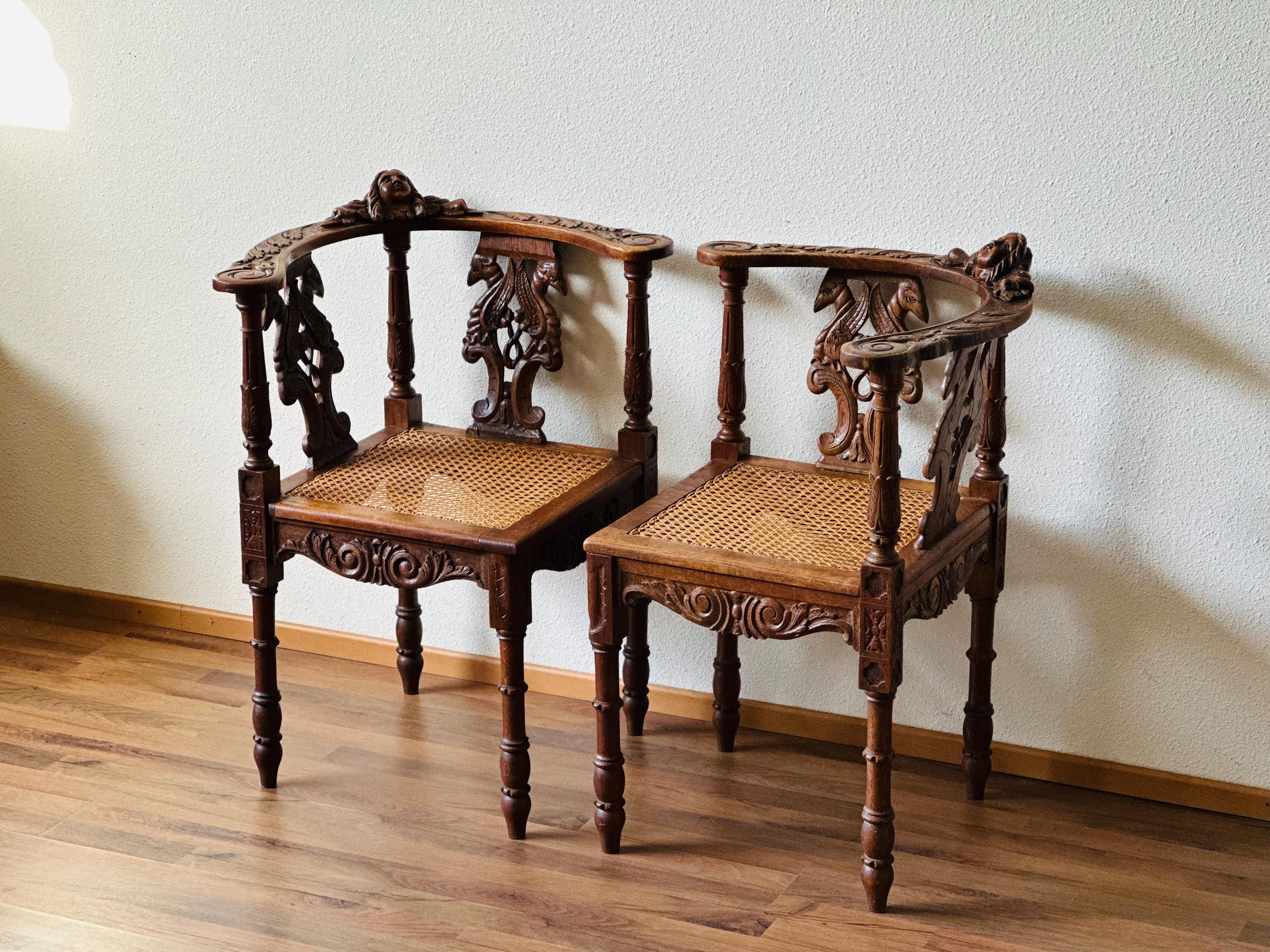 Edwardian Corner Chair - Etsy