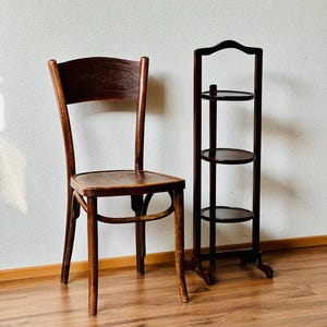 Antique Victorian Mahogany Circular Folding Etagere, Antique Serving Stand, Display Collectibles Shelf, 3 Tier Plant Stand, Whatnot