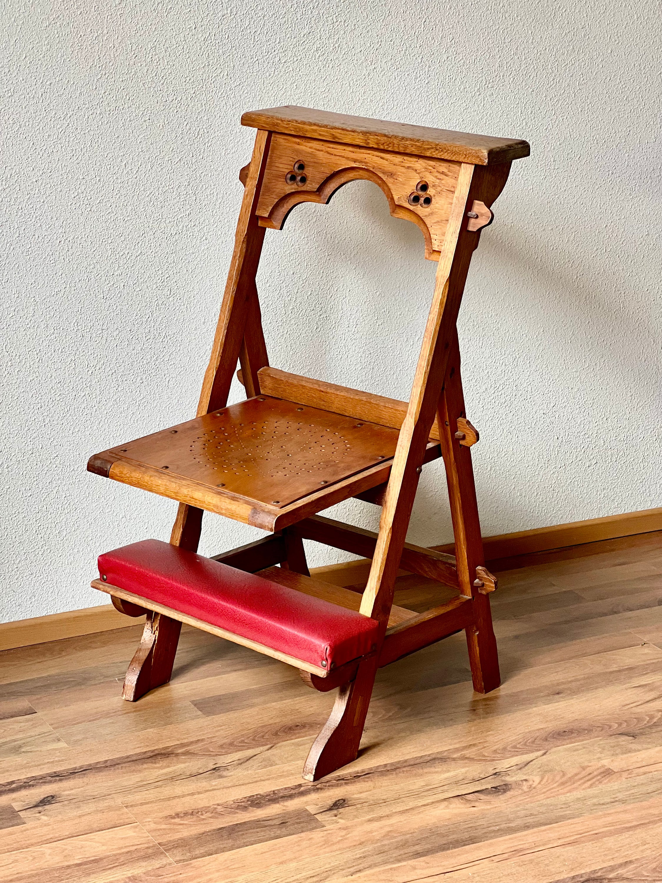 Oak Wood Prayer Chair Prayer Kneeler Kneeling Bench Church Chair Religious Home Decor Gothic Decor Farmhouse Decor the Netherlands Etsy