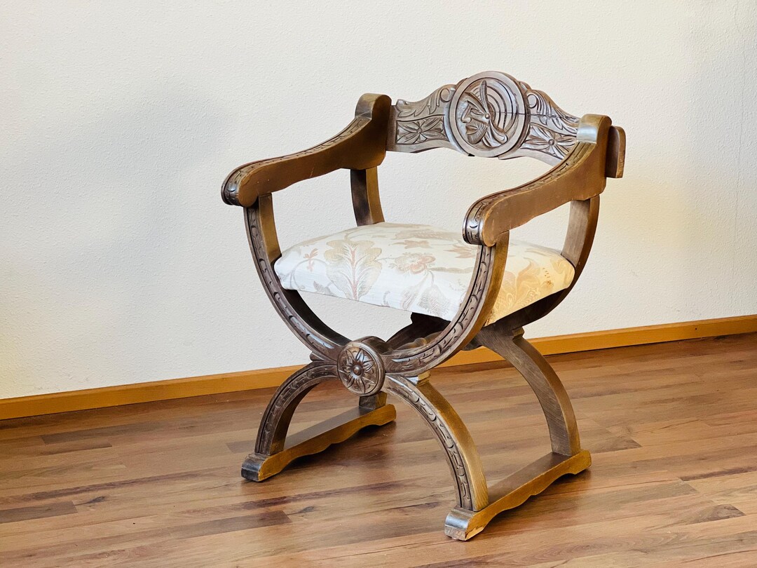 ★希少品★アンティーク サボナーラ 折り畳み式 木製チェア サヴォナーラチェア ☆希少品☆アンティーク サボナーラ 折り畳み式 木製チェア