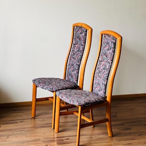 Set of 6 Vintage Scandinavian Solid Rosewood Chair Sculptural Dining Chairs | Skovby Møbler Denmark | 1960s Midcentury furniture