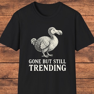 Dodo-shirt, Conservation Awareness-T-shirt, vintage vogelafbeelding, cadeau voor dierenliefhebbers