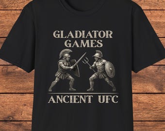 Gladiator Games T-Shirt, Funny Roman History Tee, Vintage Gladiator Graphic