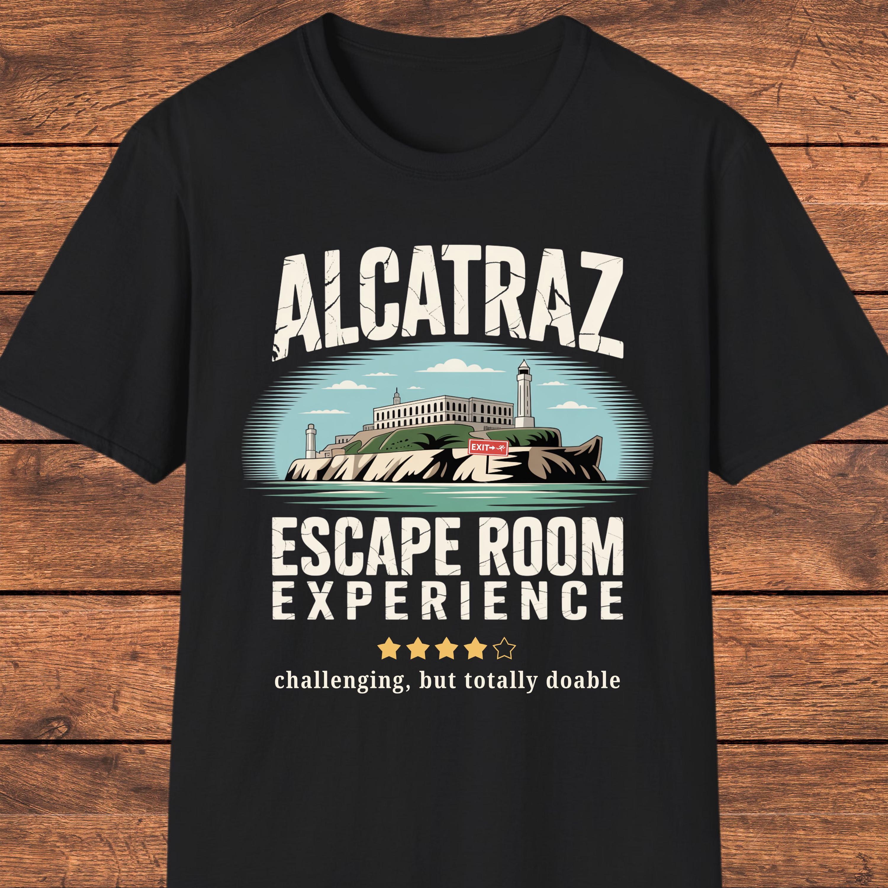 Alcatraz Funny T-shirt, Escape Room Shirt, Parody Prison Review
