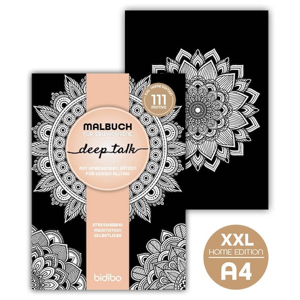 DEEP TALK - XXL coloring book for adults with 111 motifs