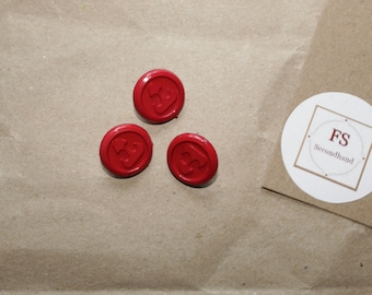 3 interesting red button coats, ponchos, capes, vintage sewing accessories