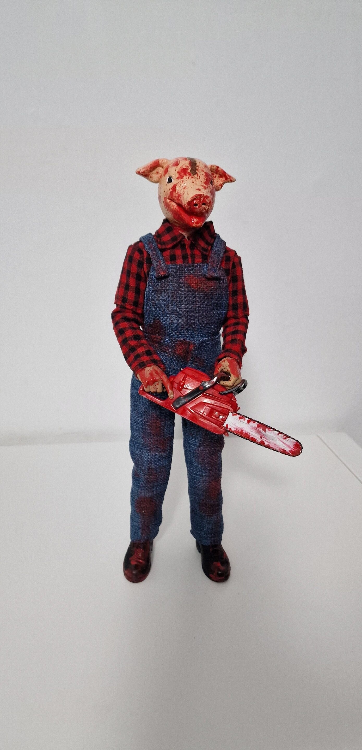 Motel Hell Farmer Vincent Smith Pig Head Horror Figure 1/6 Scale