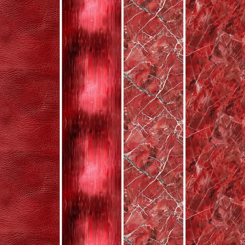 Elegant Red Seamless Digital Papers | Luxury Textures Pack (digital ...