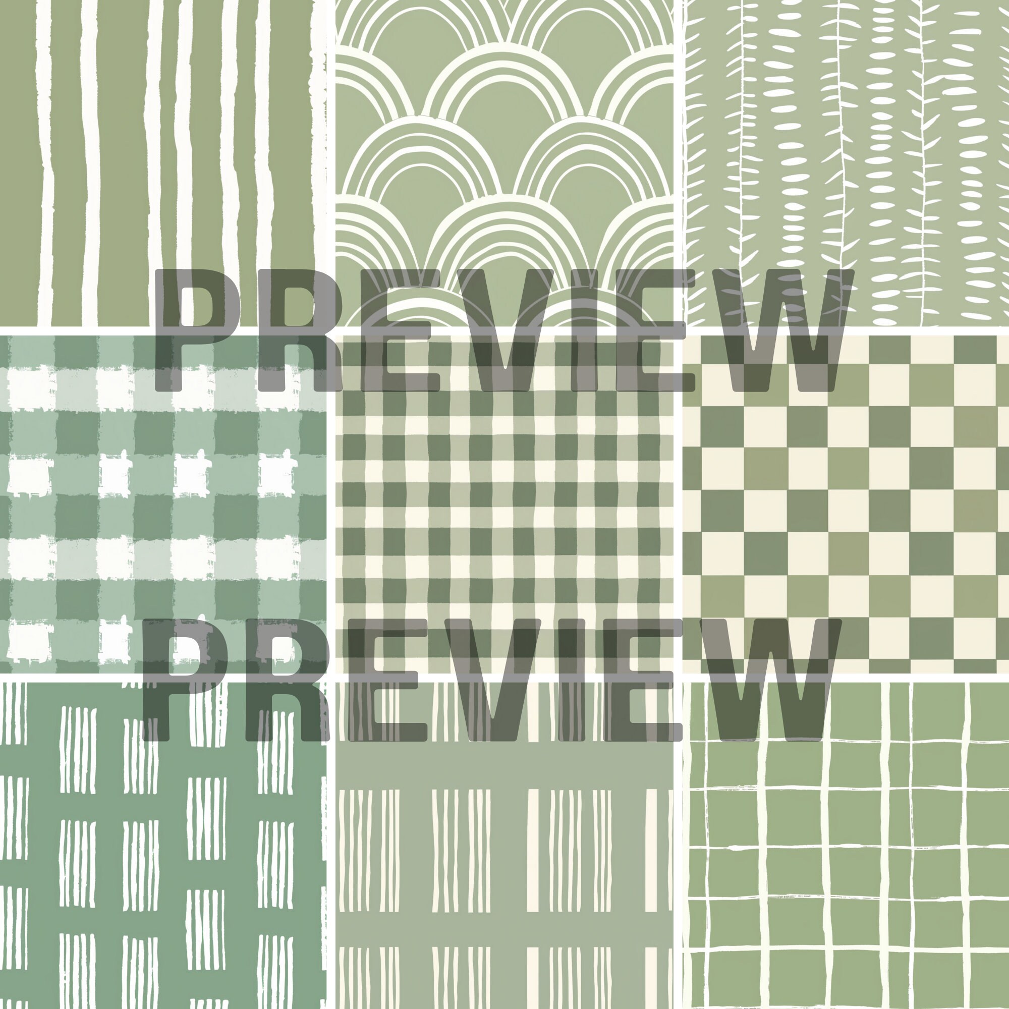 Sage Pattern Sample 45 Sage Green Simple Patterns Digital Paper Designs - Seamless Design ...