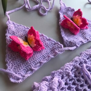 Tutti frutti crochet bikini set