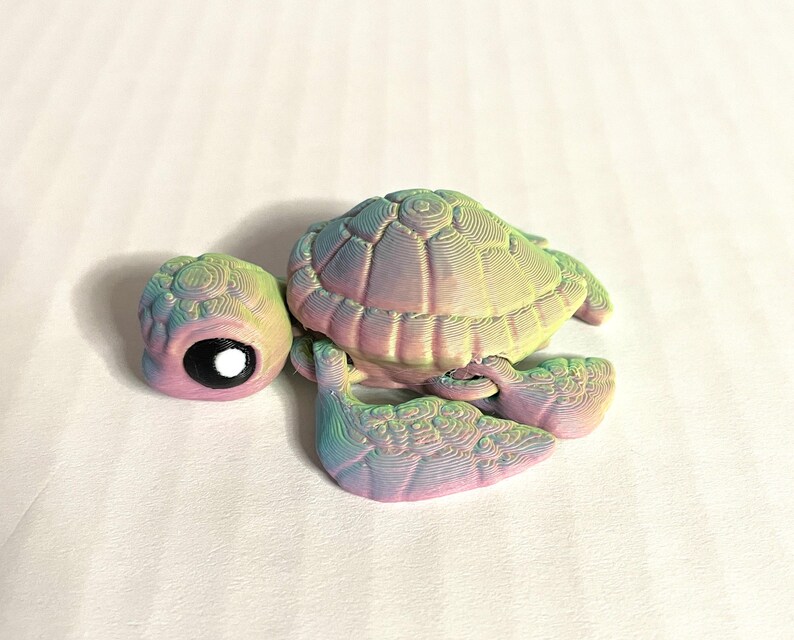 3D Printed Flexi Sea Turtles: Articulated Fidgets for ADHD Stress ...