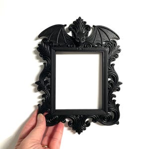 Victorian Square Bat Frame,  Gothic Frame Decor, Baroque Frame Dark Wall Art, Halloween Decor