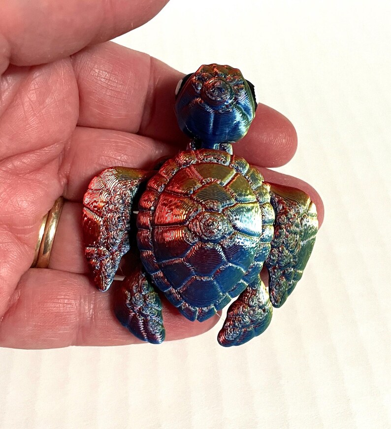 3D Printed Flexi Sea Turtles: Articulated Fidgets for ADHD Stress ...