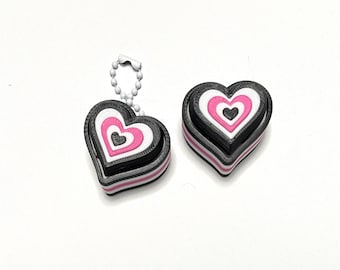 Valentines Edition Heart Fidget Clicker Keychain,