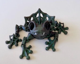 3D Articulated Frog: Count Frogula - Gothic Fidget Desk Pet