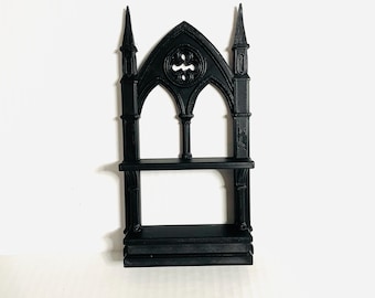Gothic Cathedral Arch Shelf, Gothic Decor for Dark Academia,