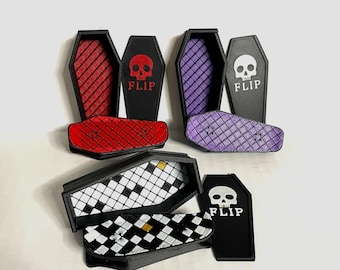 Kickflip Magnetic Fidget Skateboard -  Coffin Edition
