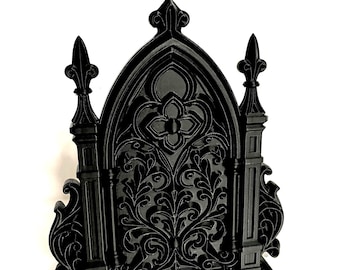 Gothic Cathedral Arch Frame, Gothic Wall Art for Dark Academia Decor, Halloween,
