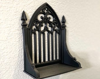 Gothic Cathedral Arch Shelf: Dark Academia Decor, Witchy Display
