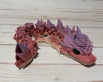 Articulated Baby Rose Dragon: 3D Printed Fidget Figurine