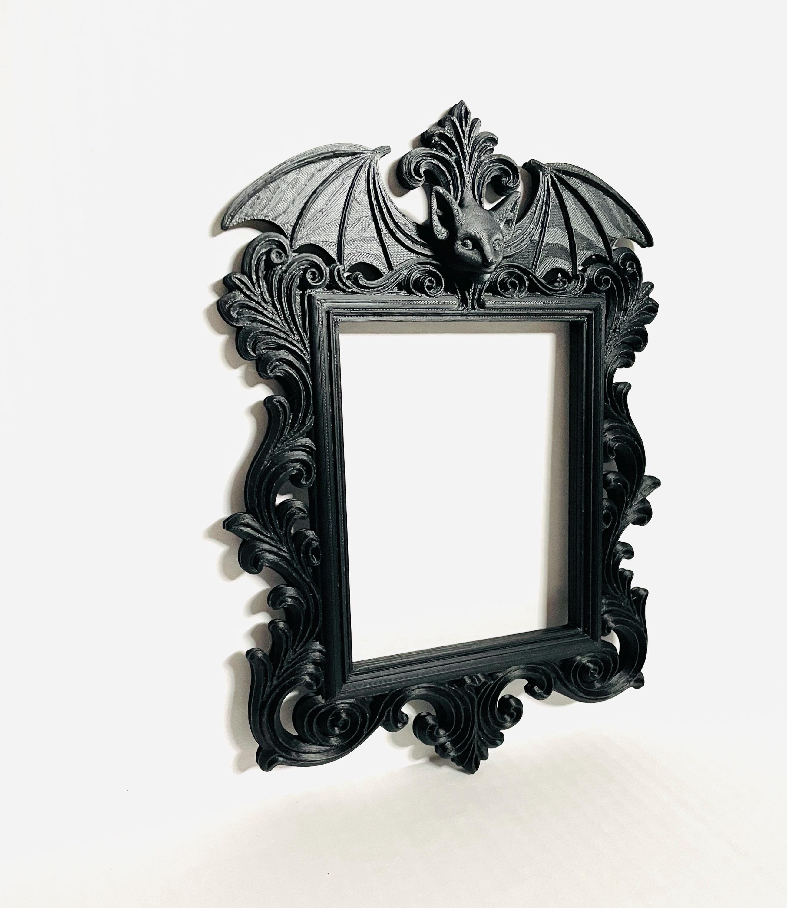 Victorian Bat Frame: Gothic Halloween Decor, Dark Academia Wall Art - Etsy