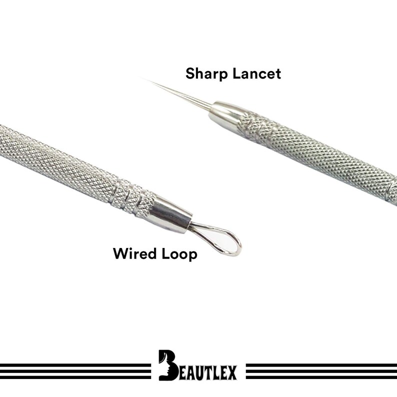 Lancet for Facial Milia Remover and Whitehead Extractor. Double Ended