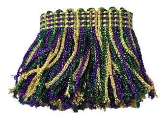 Mardi Gras (Metallic) Multicolored Fringe