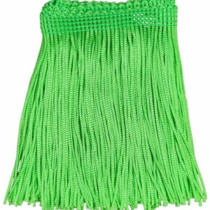 Lime Green Fringe Trim: 4-Inch or 6-Inch Wide Sold by the Yard