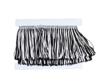 Black & White (Multicolor) Fringe