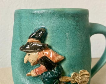 Palatinate witch&#39;s cup, cup with witch