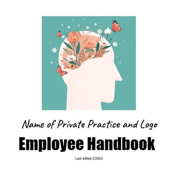 Private Practice Employee Handbook, Customizable Template