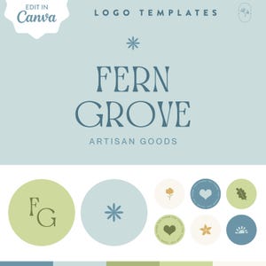 Bearbeitbares Marken-Canva-Logo | Anpassbares Logo-Design | für Kleinunternehmen | Bearbeitbare Canva Vorlage | Branding-Logo-Design