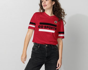Faites du sport ! Maillot pour les non-amateurs de sport : rouge, noir et blanc