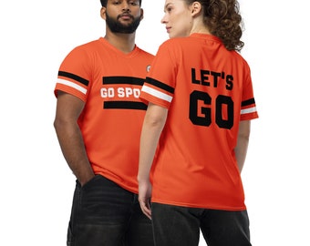 Faites du sport ! Maillot pour les non-amateurs de sport : orange, noir et blanc
