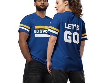 Faites du sport ! Maillot pour les non-amateurs de sport : or bleu et blanc