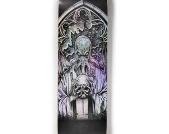 Cthulhu Holographic Skateboard Art Deck, Maple