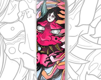 Hanya Japanese Death Skateboard Art Deck
