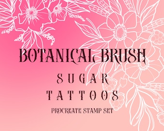 NEOTRADITIONAL  floral Tattoo Stamps