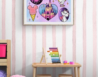 Dreamy Castle Print and Coloring Page