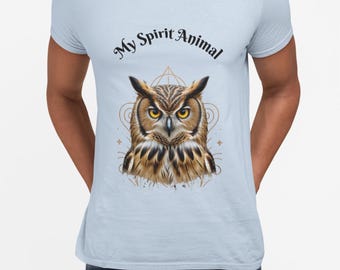 Mystisches Eulen Geist Tier T-Shirt: Pagan Witchy Tee