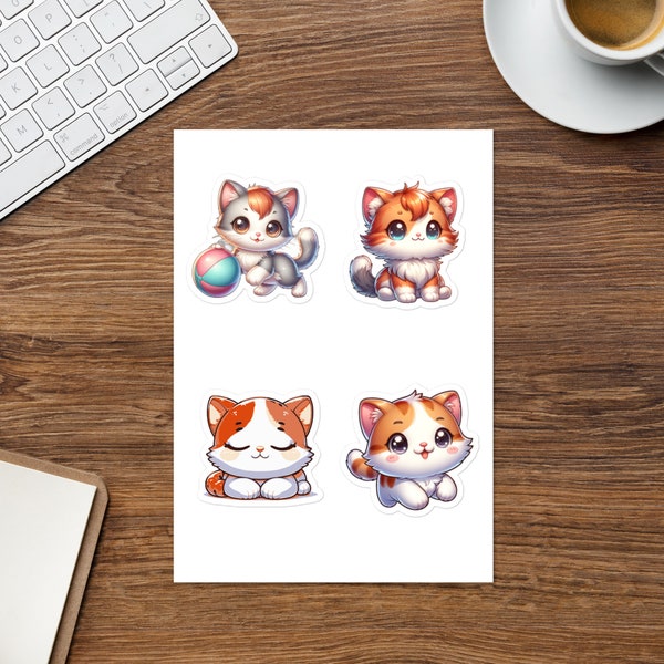 Sticker sheet, Katzen, funny, lustig, Tierliebhaber, Cartoon