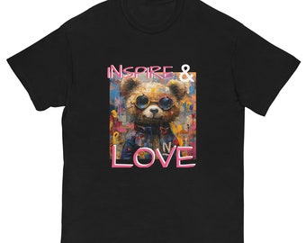 Unisex T-shirt, Inspire & Love, Teddy Bear, colorful