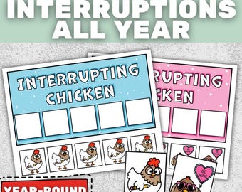 Interrupting Chicken Behavior Charts: Positive Behavior Management Tool for Kids