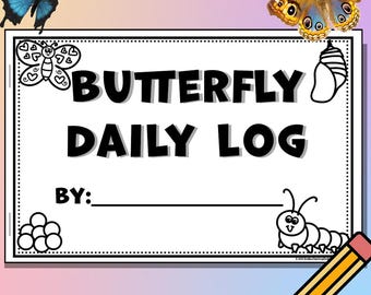 Butterfly Life Cycle Observation Journal | Spring Science for K-2 & Special Education