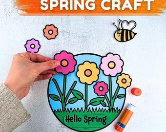 Hello Spring Gartendekoration: Bulletin Board Dekoration (Digitaler Download)