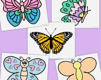 Butterfly Templates: Spring Classroom Decor Cutouts (Printable PDF)