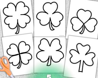 Shamrock and Clover Cut-Outs | St. Patrick’s Day Crafts, Bulletin Boards & DIY Decor
